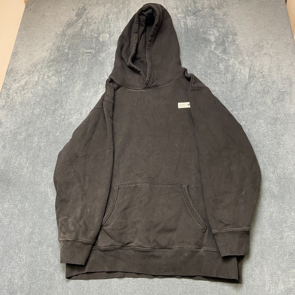 Beardedgoat Void Hoodie Mens XL Black Logo Kangaroo Pockets Long Sleeve Pullover